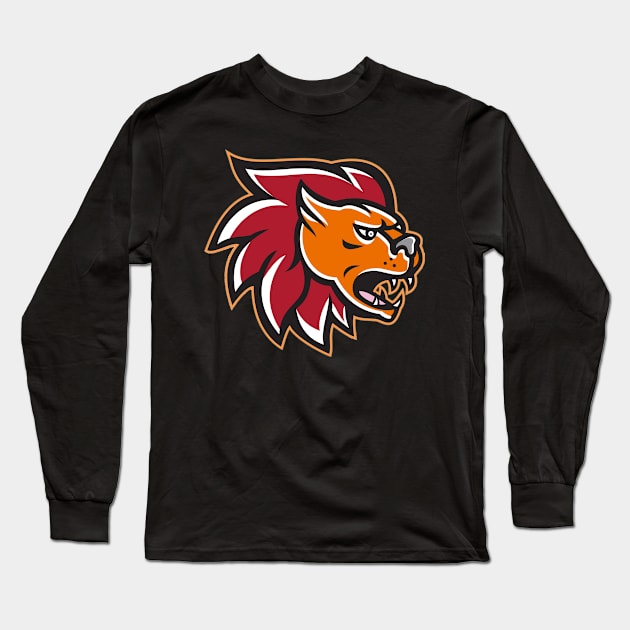 Lion face Long Sleeve T-Shirt by PassKoms